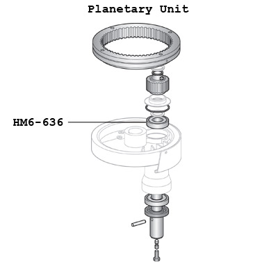 Hobart 12430-214 Upper Agitator Shaft Bearing For Mixers | ALFA