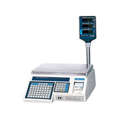 CAS Label Printing Scale With VFD Pole Display